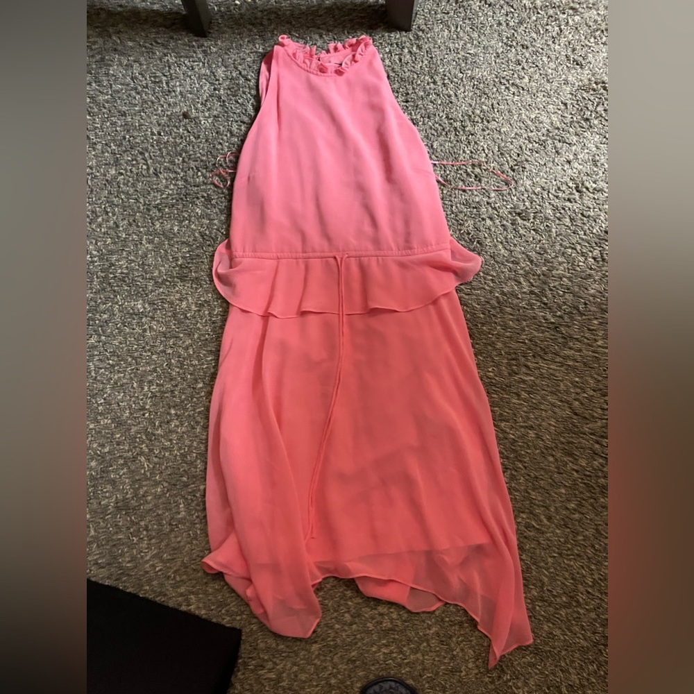 Sam Edelman Sleeveless Solid Halter Hankerchief D… - image 3